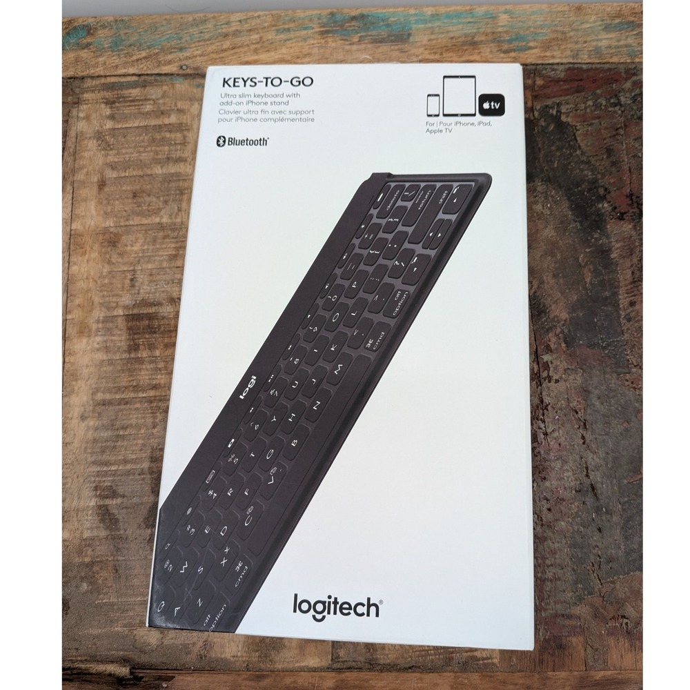 Logitech Keys-To-Go 920-006701 Portable UltraSlim BluetoothKeyboard iPad iPhone